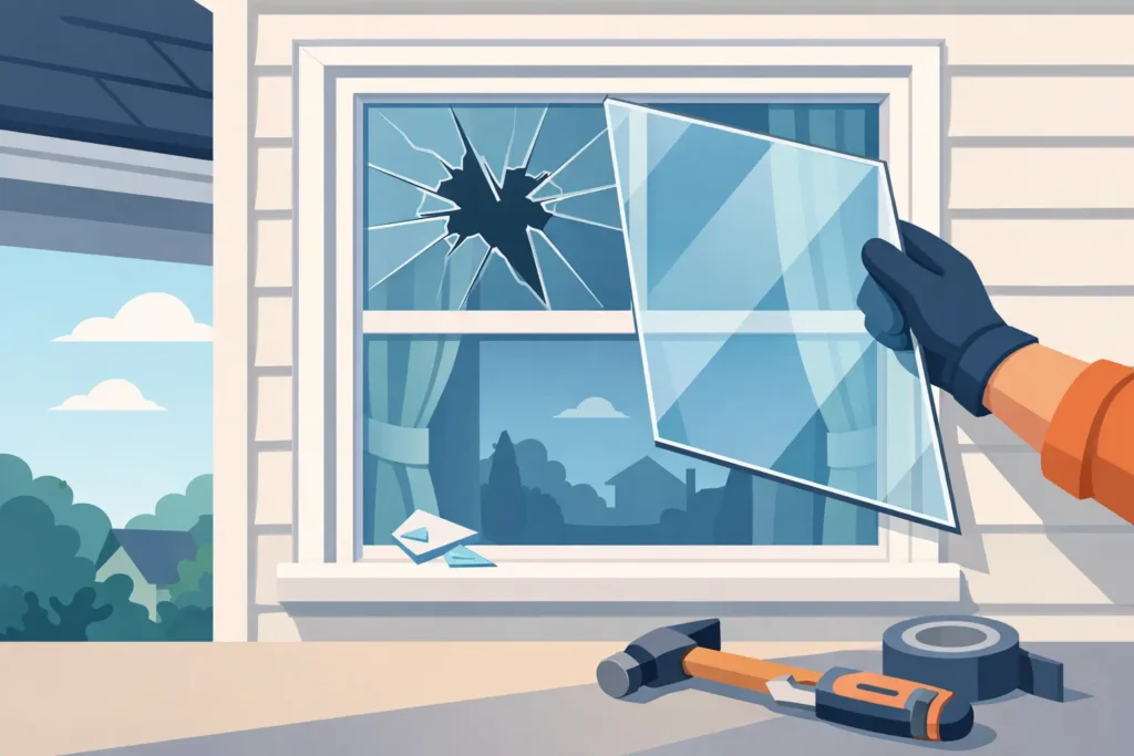 Broken House Window Repair: What to Do Fast