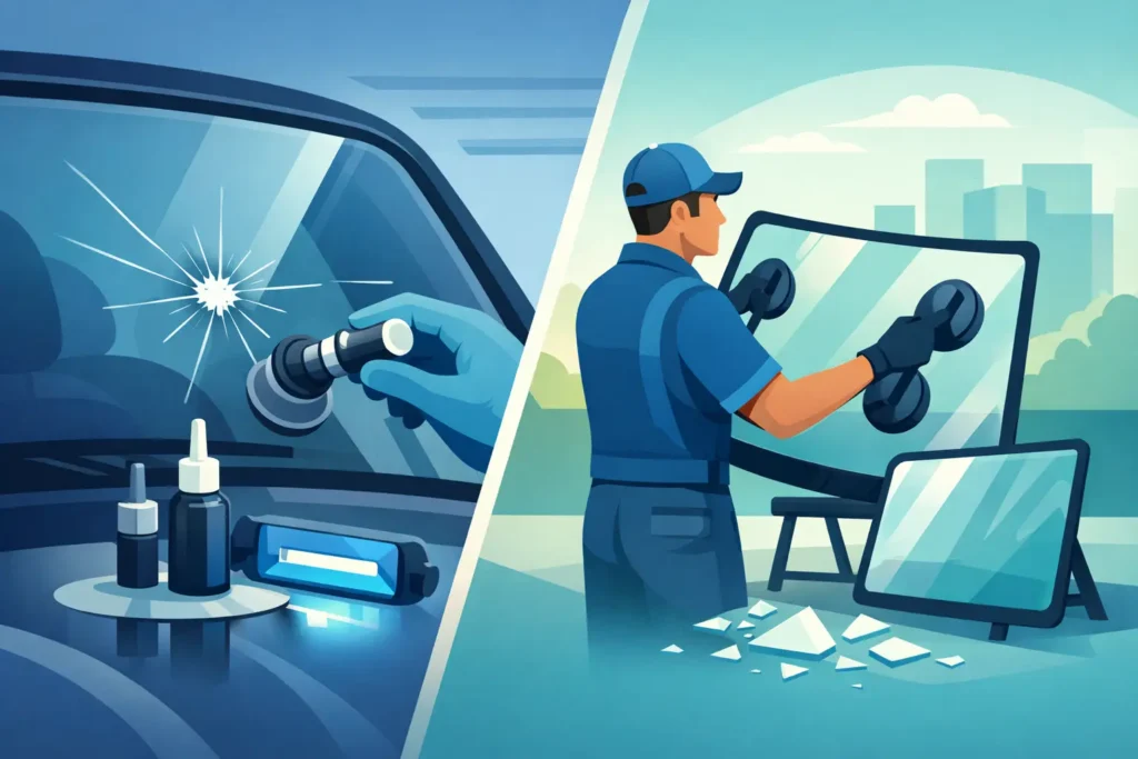 Chipped Glass Repair Service: Fix or Replace?