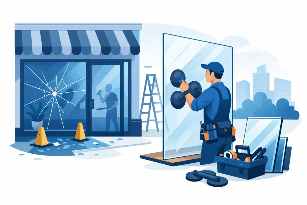 Storefront Glass Repair Done Right
